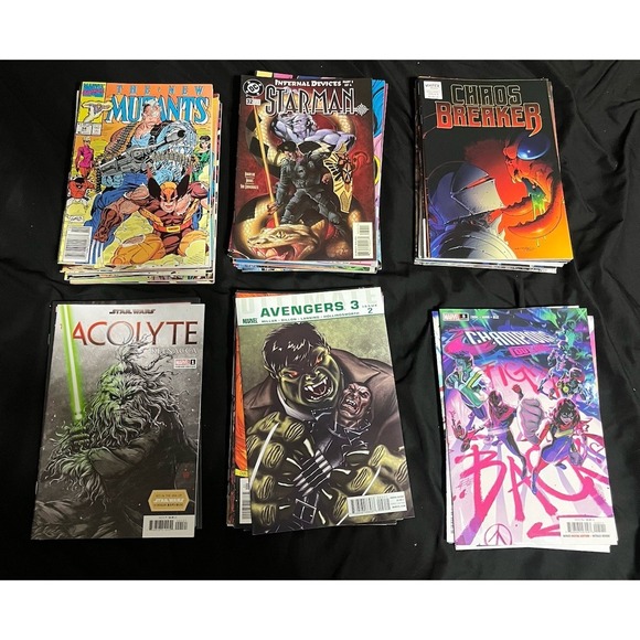 BAGGED AND BOARDED HUGE VINTAGE AND RARE MARVEL AND DC COMIC BOOK HAUL LOT
